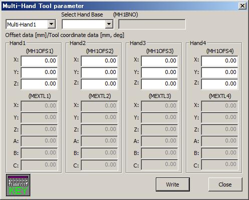 17.4.3.2. Multi-Hand Tool Selects the Hand Base of the Multi-Hand, set the offset value, set the offset value of each hand to the selected Hand Base.