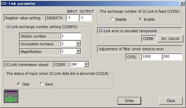 17.4.23. CC-Link Set the information of CC-Link in the robot controller. This function can be used with Version 3.2 or later of this software.