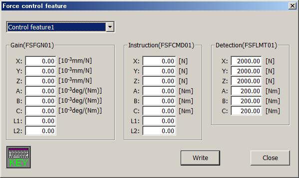 function. After you change the parameter values, you can rewrite the parameters in the robot controller by tapping the [Write] button. .3.
