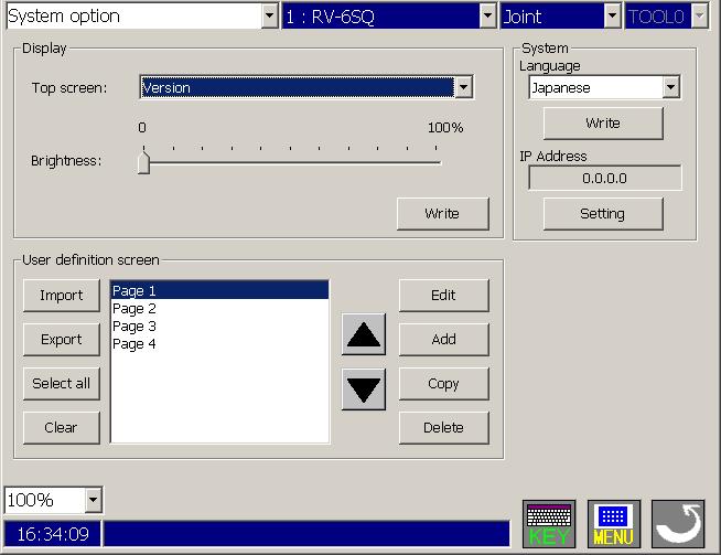 19.1. User definition Editor It is necessary to make the User definition screen beforehand to use it. The User definition screen is edited on the system information screen.