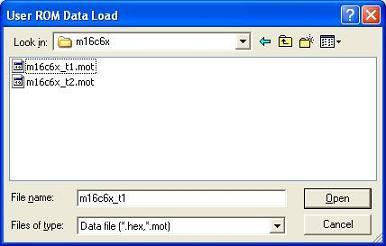 6.2.4. User Program File Load Screen Select a user program file to load and press Open.