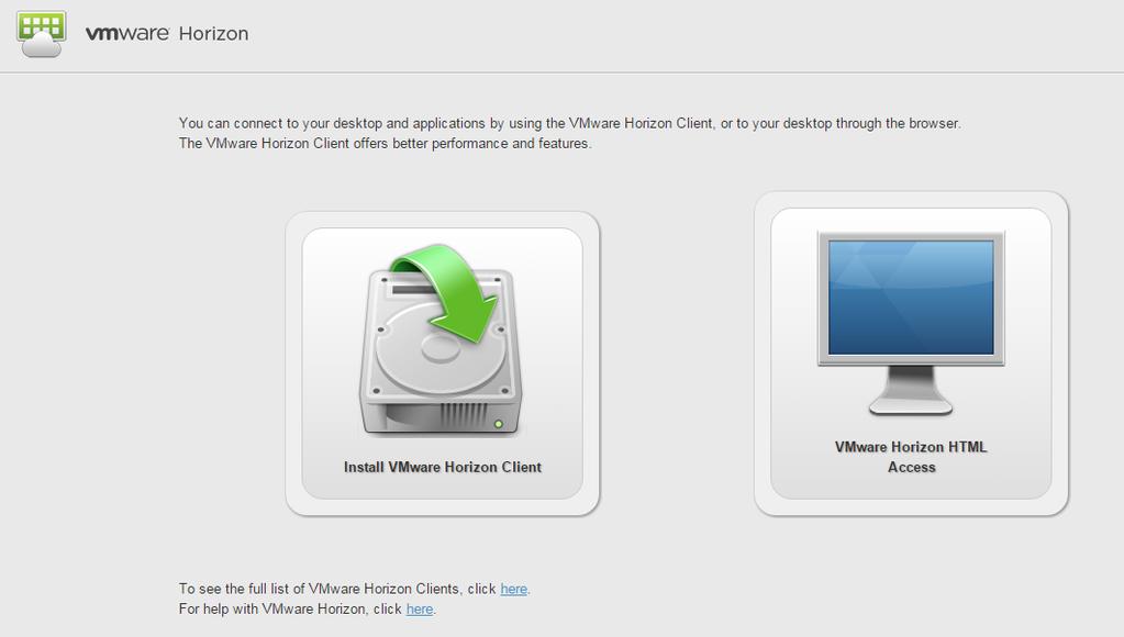 VMWare View Client Setup and Usage Part 1: Accessing the View Client In a browser window, go to https://vdesktop.wm.edu/. Choose which Client you Prefer to Use Each has advantages.