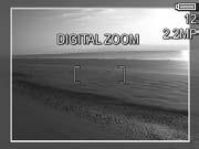 Using Digital Zoom You can use digital zoom whenever you want to capture only a portion of the scene in the Image Display.