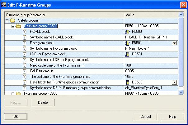 safety program, so-called F-runtime group communication is available as a system function.