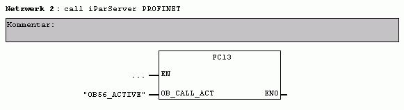 on PROFINET - Call of the FC12 and FC13 functions in start-up OB100 o Input "OB_CALL_ACT" is set to TRUE No evaluation of the F periphery DBs of the