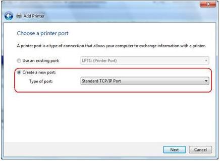 Step 5 Input the IP address of the print server and