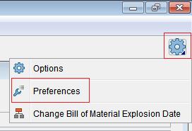 To activate logging, the "Application tracelevel" option under "Common" must be set in the Options menu of the ECTR under "Preferences" of the SAP Engineering Control Center, which is accessible via