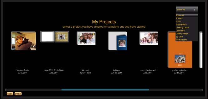 2 Creating a photo book To create a photo book, Start Create@Home Software, then select the option