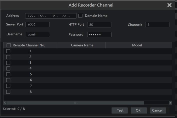 Camera Management Note: Only the local NVR has unoccupied channels, may the IPC of other NVR/DVR in the same local network be added. And the added IPC supports previewing and recording. 4.1.