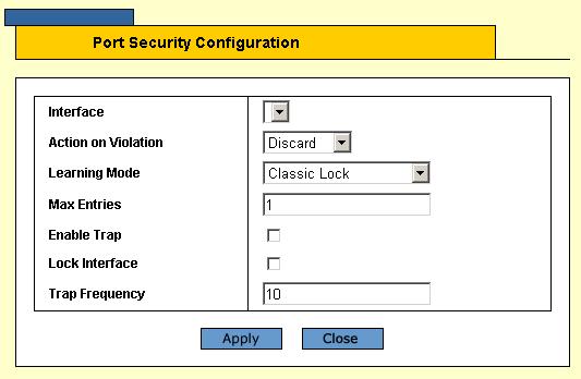 Configuring Device Security Configuring Network Security 4. Click Modify.