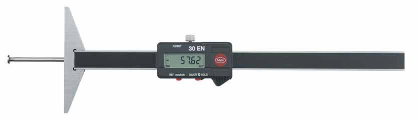 + 5 MarCal. Digital Depth Gage 30 EN RS232C 2340,00 Order no. 4126300 902/903 30 ENt Functions: ON/OFF, RESET (Zero setting), mm/inch.