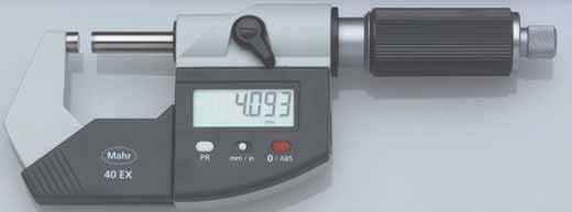 Offer range mm (inch) mm / inch mm 30 EN 100 (4 ) 0,01 /.0005 0,02 4126300* 2340,00 * includes anvils 30 ENt, 902, 903 Micromar.