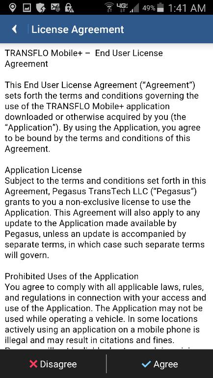 License Agreement (EULA) and click the Accept button to move