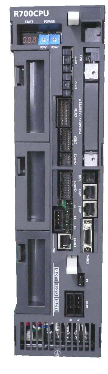 3 Controller <CR3D-700/700M> unit R700CPU ユニット SLOT1 SLOT2 SLOT3 Fig.3-47 : Parallel I/O interface installation position (CR3D-700/700M) Pin layout of connector 1B 1A 1D 1C Fig.