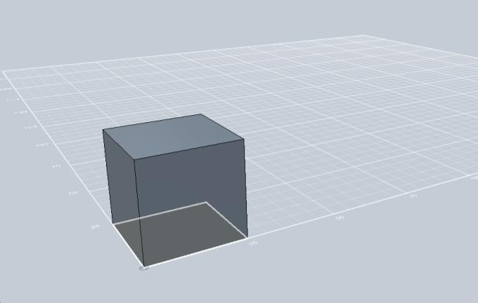 Move your mouse out a bit and the outlines of a rectangle will be project. Enter a value of 25mm for both the length and width (using tab to move between the value boxes) and press enter.