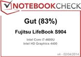 Data Sheet FUJITSU LIFEBOOK S904 Notebook Manageability Manageability software DeskView components Supported standards Manageability link Security Physical Security System and BIOS Security User