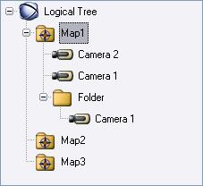 104 en Using a CCTV keyboard Bosch Video Management System Tree Mode You use this operation mode to control devices that are available in the Logical Tree of the Operator Client.