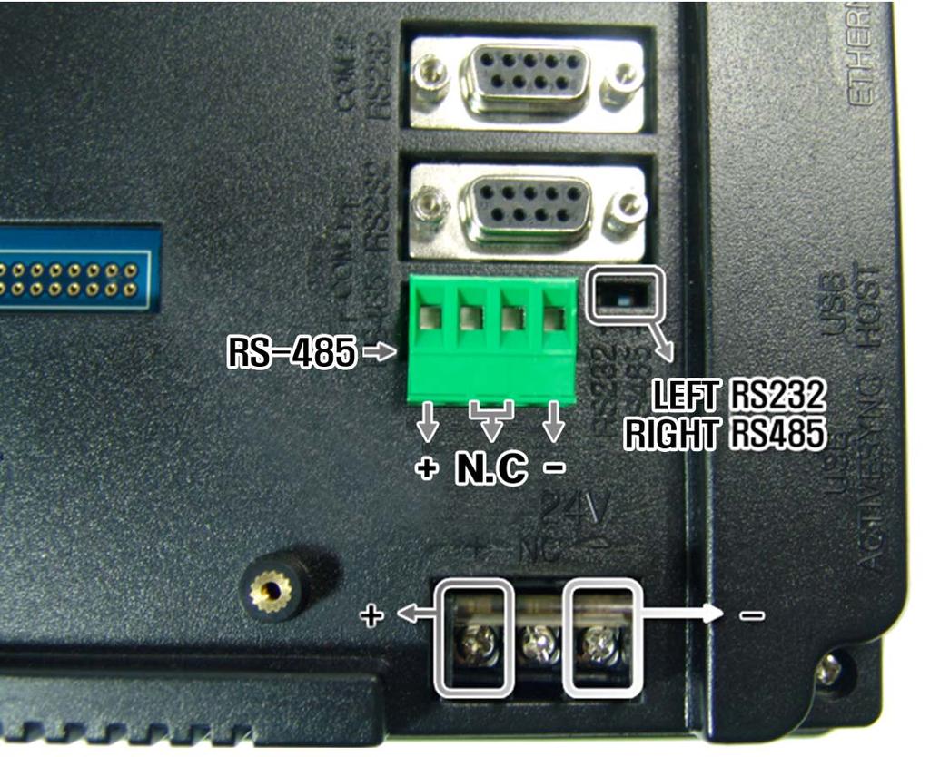 The CUWIN has 3 RS-232 Ports (COM1~COM3) and 1 RS-485 port(com1), and COM1 is can be switched to RS-485 or RS-232.