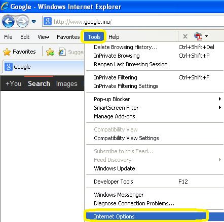 Settings requirement for browser Internet Explorer/ Google Chrome