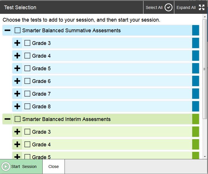 Administering Online Tests Section V. Administering Online Tests The basic workflow for administering online tests is as follows: 1. The TA selects tests and starts a test session. 2.