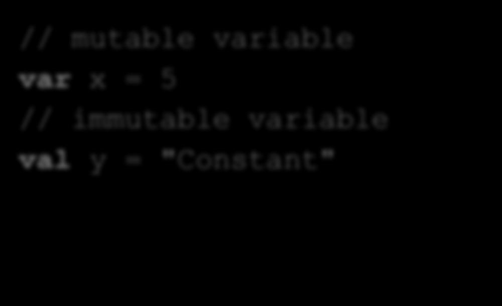 JS Comparison: Variables // mutable variable let x = 5; // immutable variable const