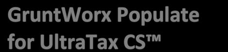 to Populate UltraTax CS client tax files with