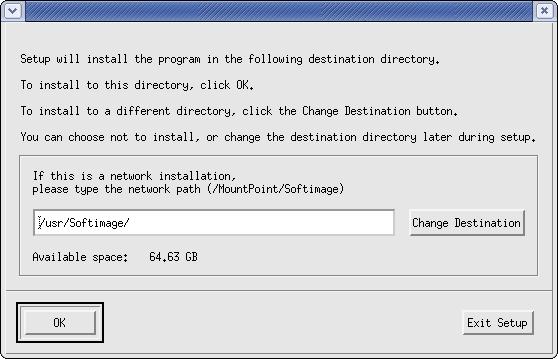 Quick Steps: Installing the mental ray Standalone Only Specifying the Destination Folder Choose the folder in which you want to install Softimage.