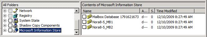 See Backup source for an Exchange 2010 DAG backup or an Exchange 2007 replication backup on page 96.