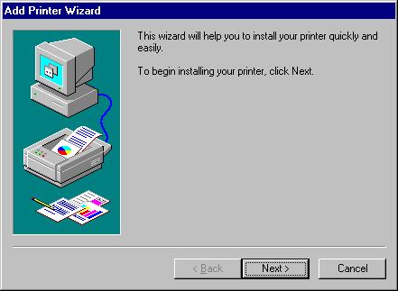 Printing from Windows 98SE/ME After you have added the necessary printer ports, you can add a printer device for printing to the port.