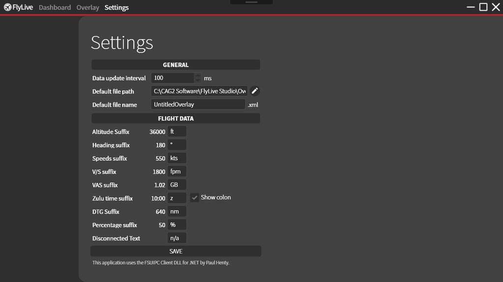 The Settings Page To get to the settings page, click Settings on the top bar.