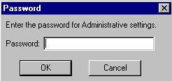 The Administrative Settings window appears.