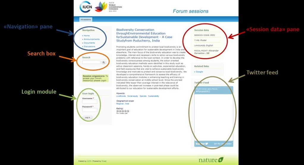 redirect you automatically): www.iucn.org/2012forum And that s it! You re in!