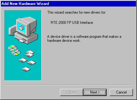5.12. INSTALLING THE USB DRIVER IN THE WINDOWS 98 SECOND EDITION (SE) ENVIRONMENT This section explains how to install the USB driver under Windows 98 SE.