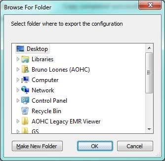 Export the Configuration Purpose: To export the files that will be used to configure the external document migration and the LCC Viewer.