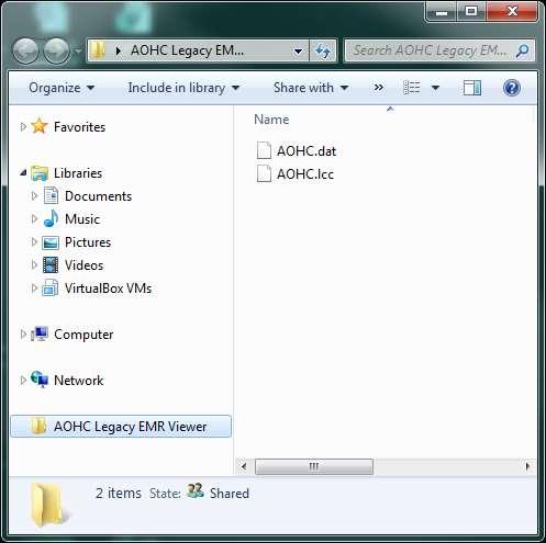 For multi-site centres, all files can be placed in the same folder as long as each site has its
