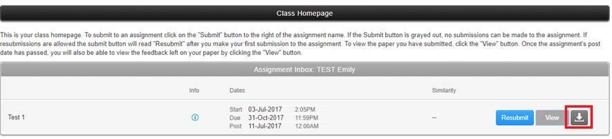 8. Click the Confirm button to upload the file to the assignment 9.