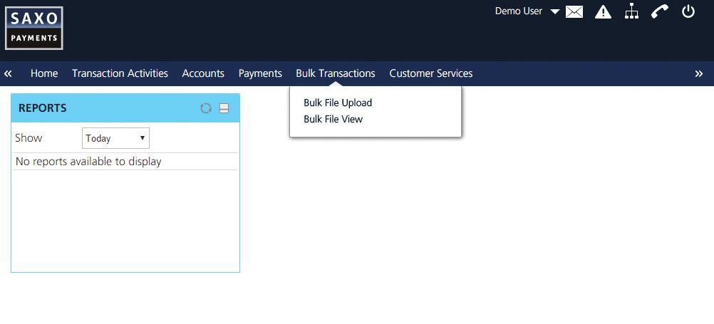 HOW TO UPLOAD THE BULK FILE IN BANKING CIRCLE WEB LOG IN TO BANKING CIRCLE WEB Go to www.online.saxopayments.com and log in with your username, login password and One-Time- Password.