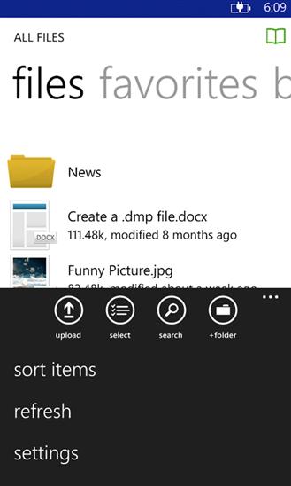 How to Use the Windows Phone App If you use a Windows Phone, you can download the Filecloud Windows Phone app in the Windows Phone store.