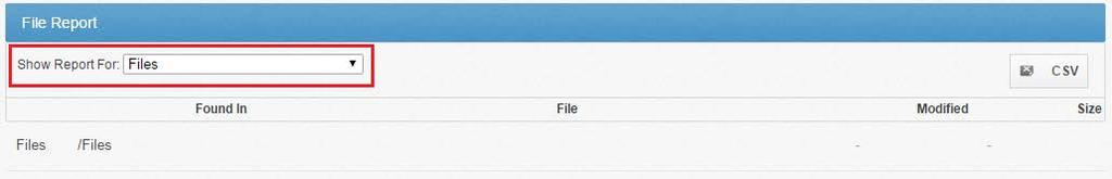 How to View File Reports The File Reports page allows you to keep track of all of your content in the system from one central location.