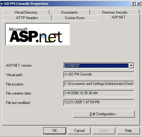 PM Console. Right click and select Properties. To enable SSL for the Console, repeat Steps 2-10. The next two steps ensure the Console can communicate with the Web service. 12. Select the ASP.