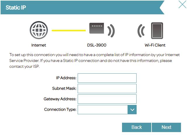 Section 3 - Getting Started Setup Wizard (continued) If the router detected or you selected PPPoA, enter your PPPoA username and password, choose