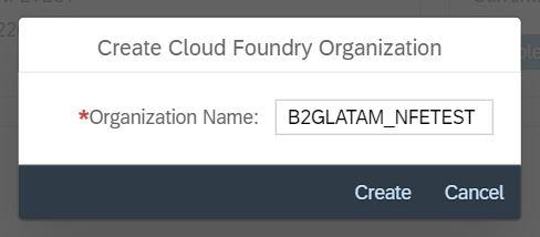 4 Enable Cloud Foundry Once you have created your subaccount for SAP Cloud Platform (SCP), you need to enable Cloud Foundry for this account, in order to make SLH - NF-e available and allow you to