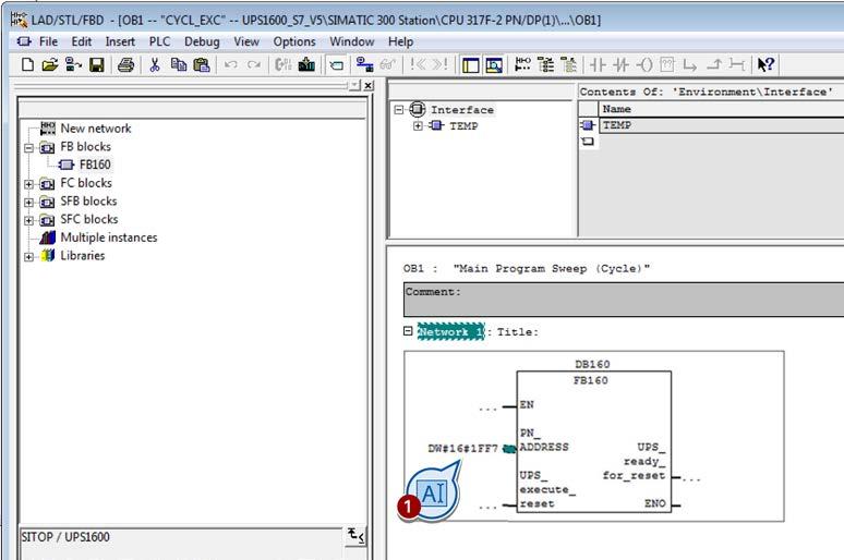 At block parameter "PN_ADDRESS", first enter "DW#16#" followed directly by the Profinet diagnostic address of the