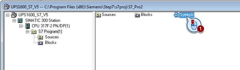 Parameterizing the SITOP UPS1600 6.2 Switching off the UPS by a user program when the power fails Procedure 1.