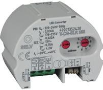 V-CG-SLS xxx V-CG-SLU xxx Ordering details modules Number of HandRail Luminaires LED Driver* Constant current Minimum Maximum Order No.