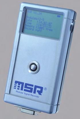 MSR 12 Basic unit The basic unit MSR 12 includes the PR3 pressure measurement module and the ACC3 3-axis accelerometer.