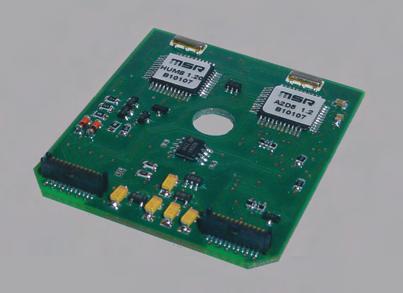 MSR 12 plug-in module A2D5HUM1 The A2D5HUM1 plug-in module records two input voltages, the level of five digital inputs, the signal from one humidity sensor and the temperature of the humidity sensor.