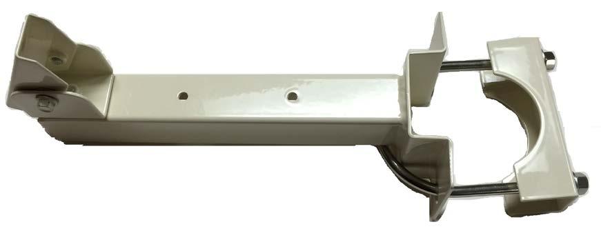 Figure 5. Pole Mounting Bracket 1. Attach the mounting assembly to the reader s metal plate using 1/4-20 screws, if applicable for your installation. 2.