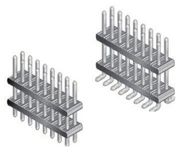 BOARD/WIRE-TO-BOARD CONNECTORS MINITEK UNSHROUDED STACKING HEADERS FEATURES & BENEFITS Wide