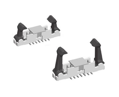 BOARD/WIRE-TO-BOARD CONNECTORS MINITEK SHROUDED HEADERS EJECT LATCH FEATURES & BENEFITS Secure latching of